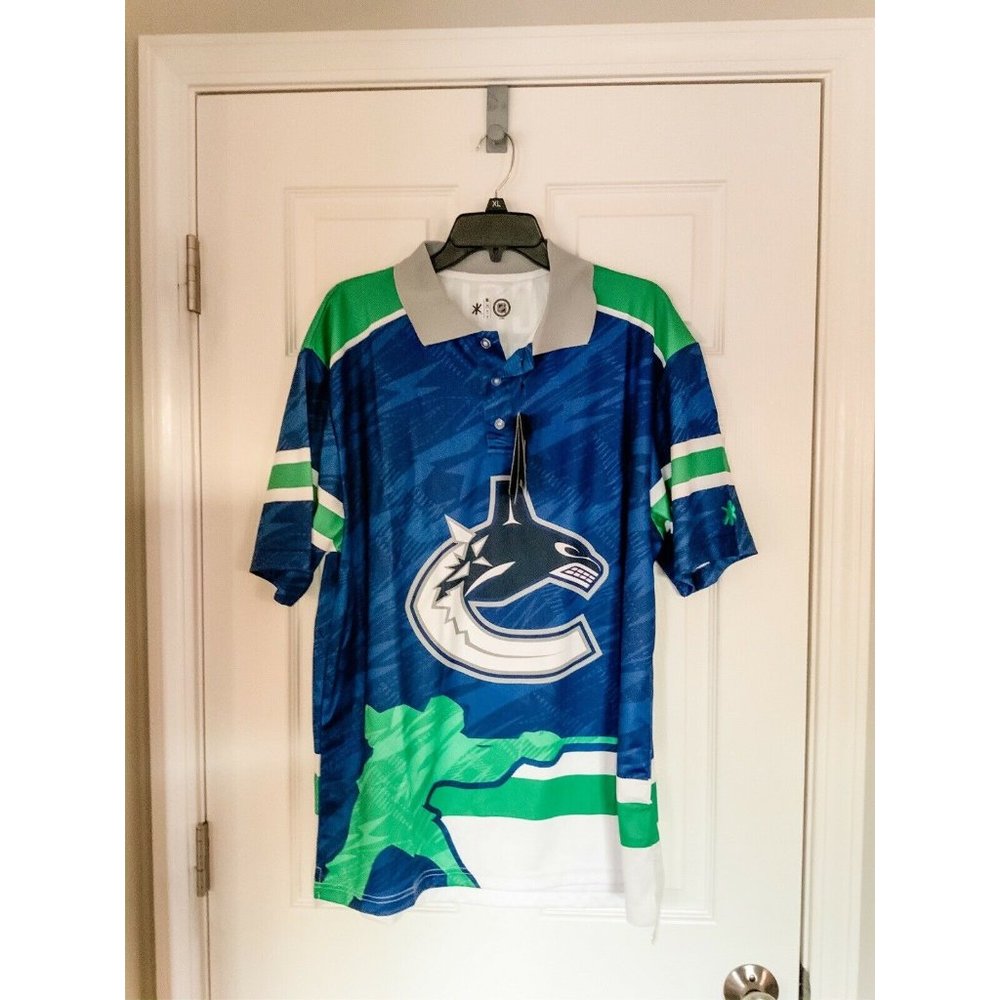 NWT Klew NHL Vancouver Canucks Polo - XL